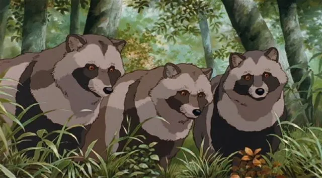 Rappresentazione incredibilmente realistica dei tanuki Rappresentazione incredibilmente realistica dei tanuki